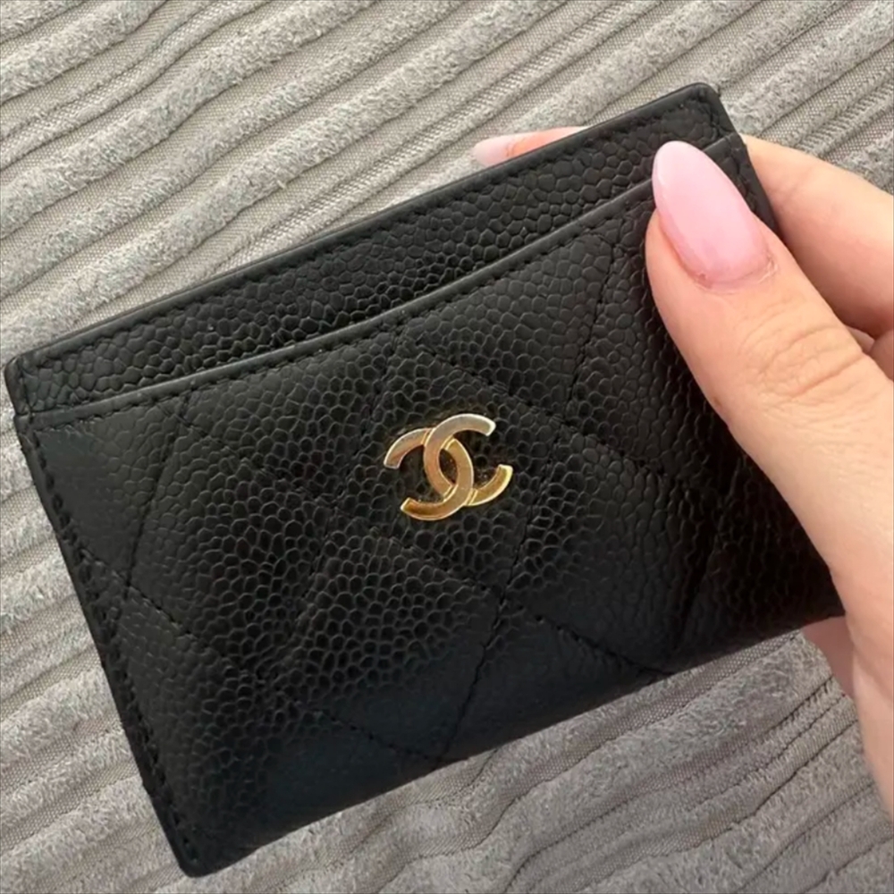 Chanel Black Caviar Leather Cardholder - Picture 3 of 4